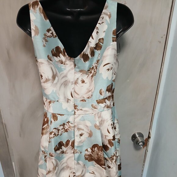 J.Howard Aqua Retro Floral Dress - Picture 6 of 10